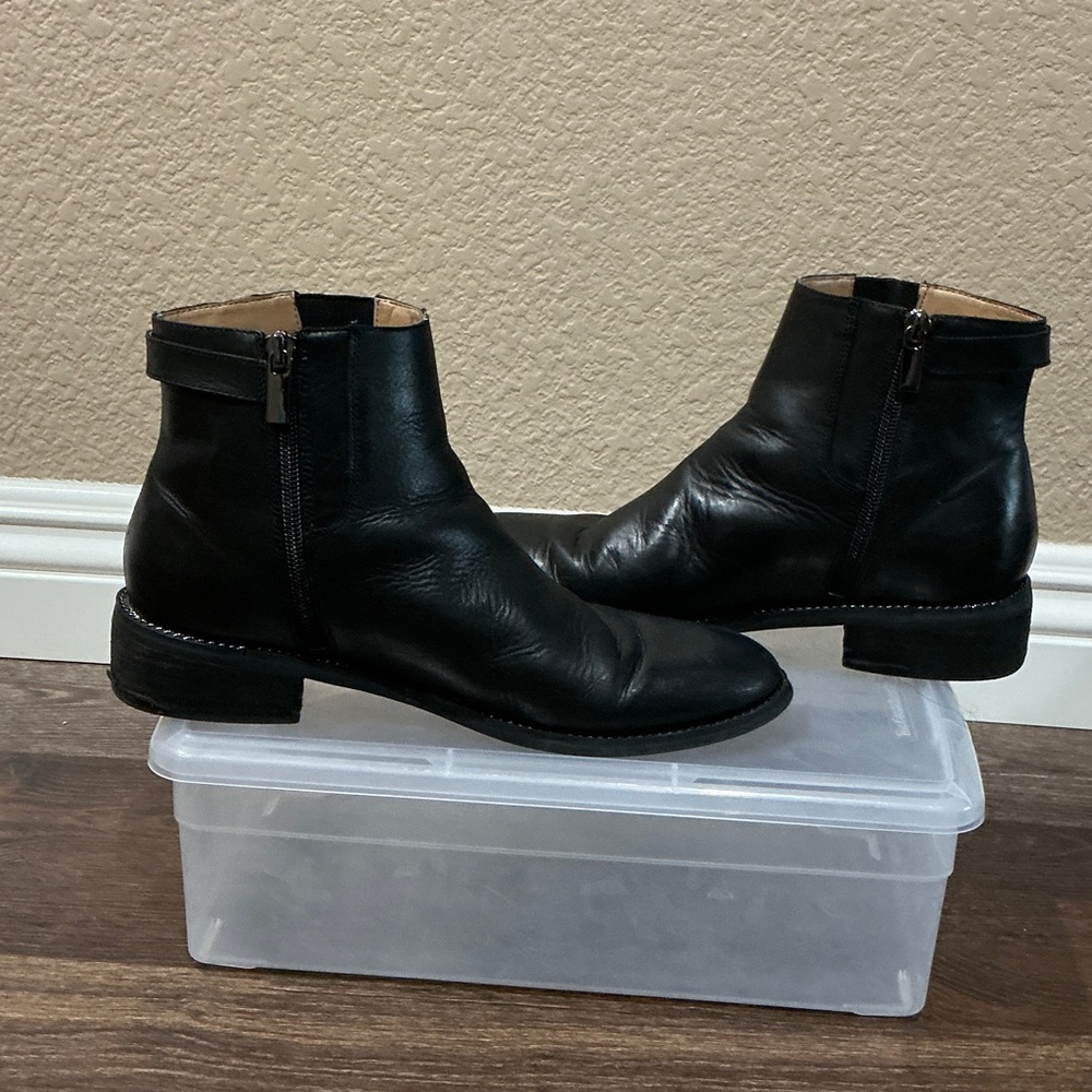 Franco Sarto Black Leather Men's Boots